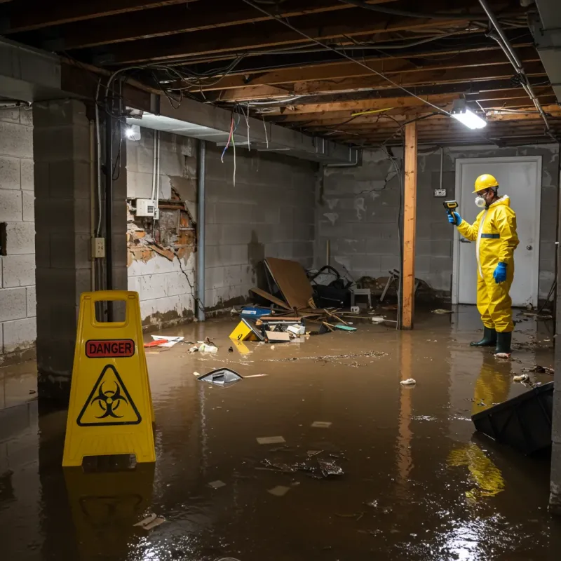 Flooded Basement Electrical Hazard in Schofield Barracks, HI Property